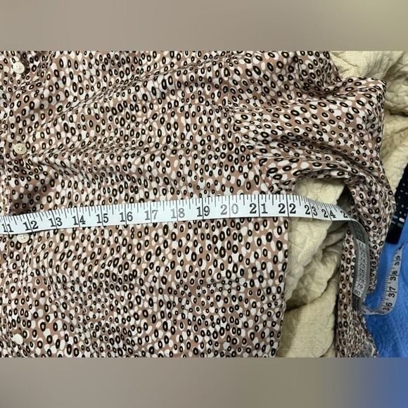 Ted Baker London Dunston Button Up Shirt Men Long Sleeve Tan Pattern Print 4 - Picture 14 of 15